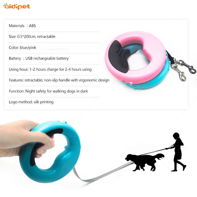 Automatisches LED-Hundegeschirr mit Rollleine – Bild 7 | LuxeStyle