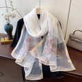 Gestickter Jacquard-Umhänge-Schal | LuxeStyle