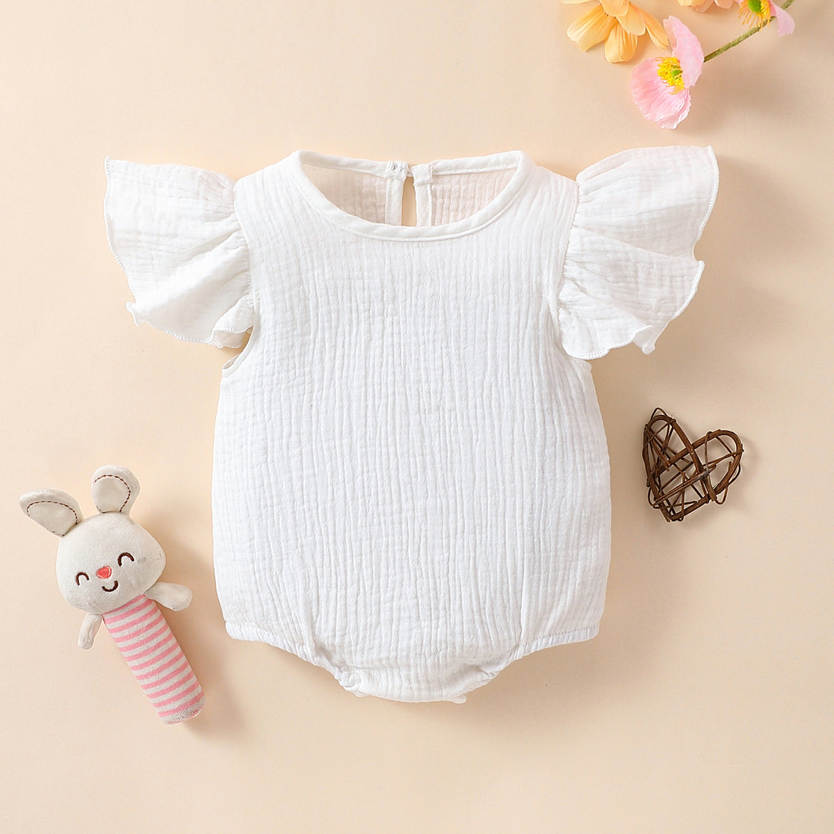 Baby Strampler mit kurzen Ärmeln – Bild 2 | LuxeStyle