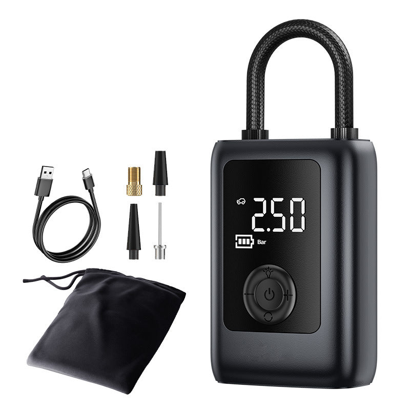 Tragbarer 12V Auto-Kompressor mit Licht
