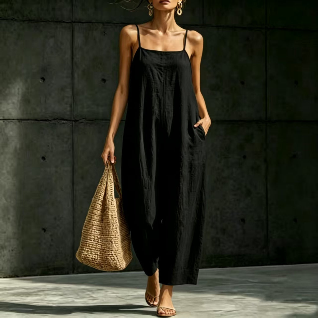 Eleganter ärmelloser Jumpsuit mit Trägern