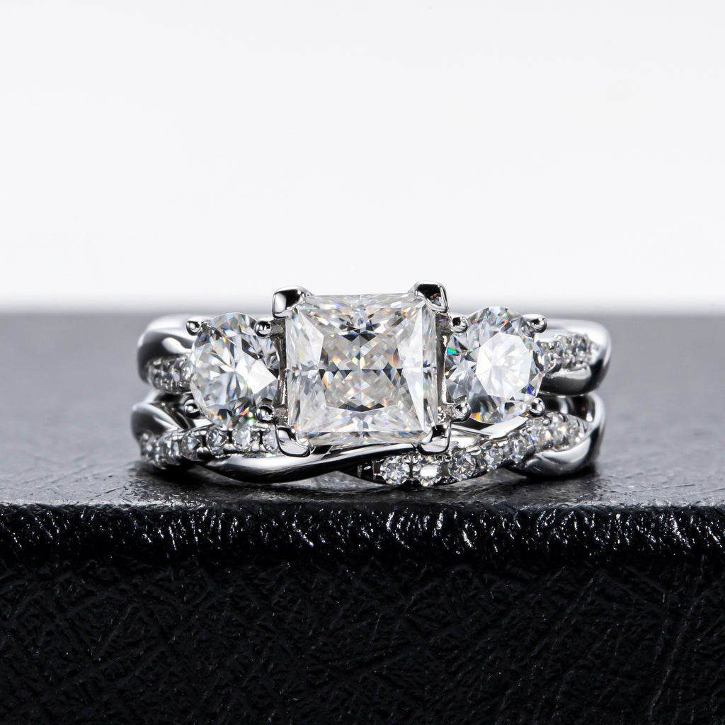 Verdrehter Ring mit Steinbesatz – Bild 2 | LuxeStyle