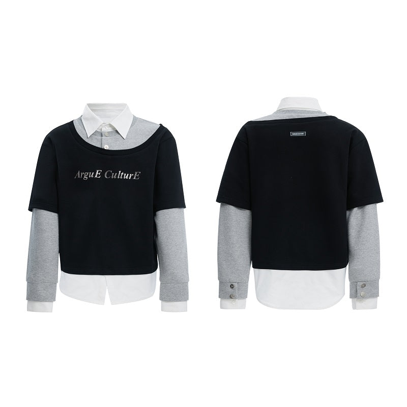Patchwork-Hoodie mit lockerer Passform | LuxeStyle