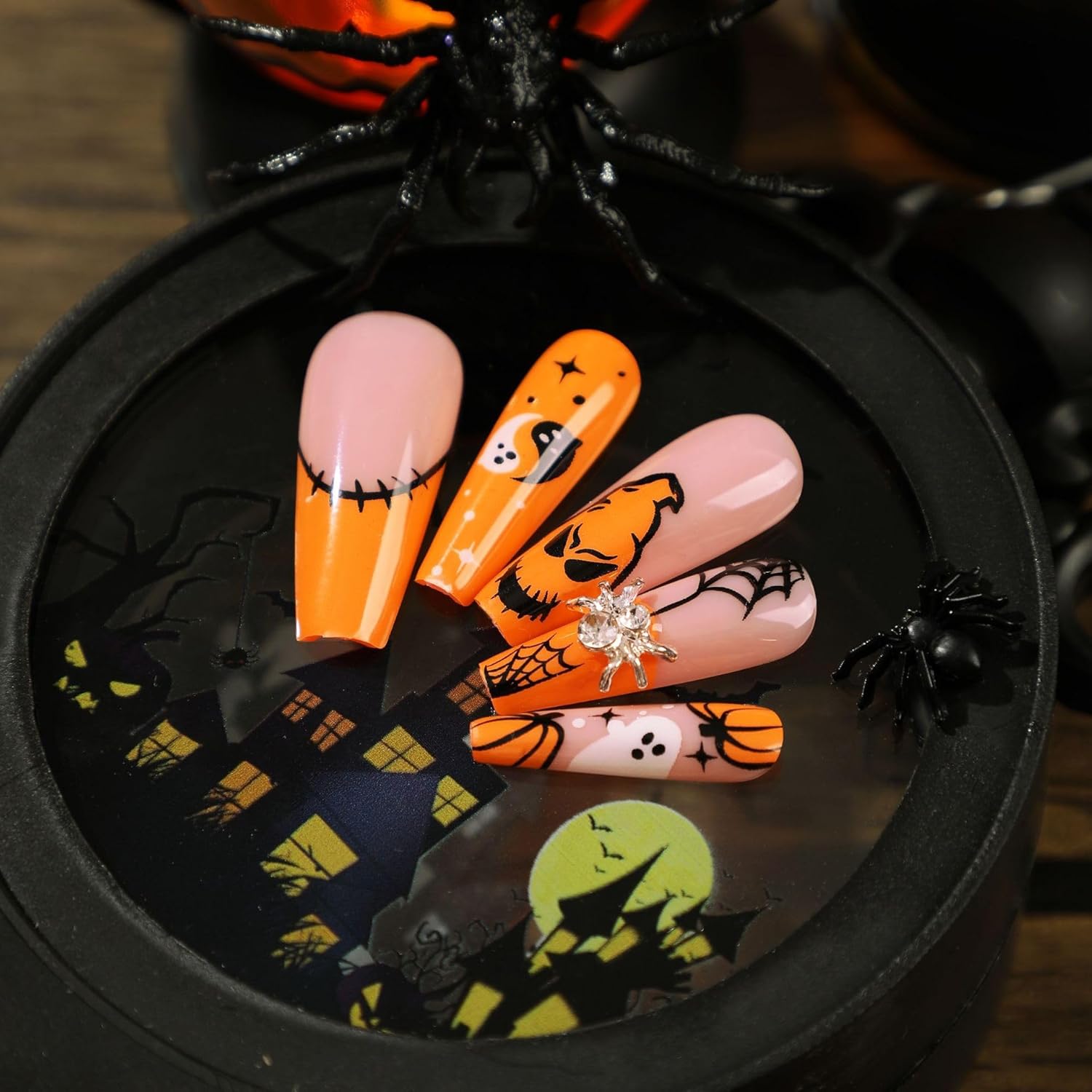 24er Set Halloween Press-On Nägel – Ansicht 7