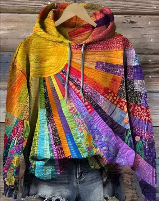 Damen Pullover Sweatshirt mit Print