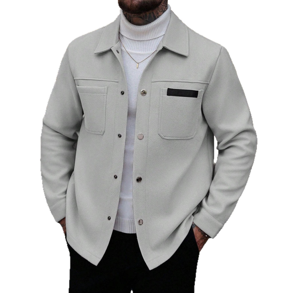 Wolljacke für Herren mit Taschen