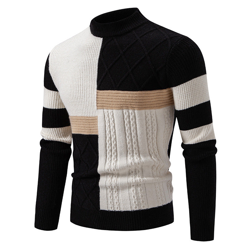 Farbblock-Pullover für Herren
