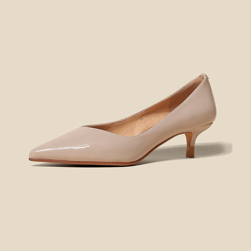 Pumps aus Schafsleder mit mittlerem Absatz – Bild 3 | LuxeStyle