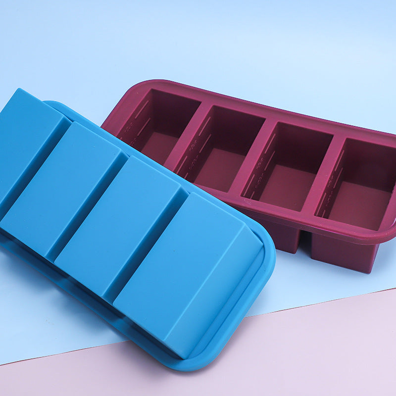 Silikon-Eiswürfelbox mit Deckel