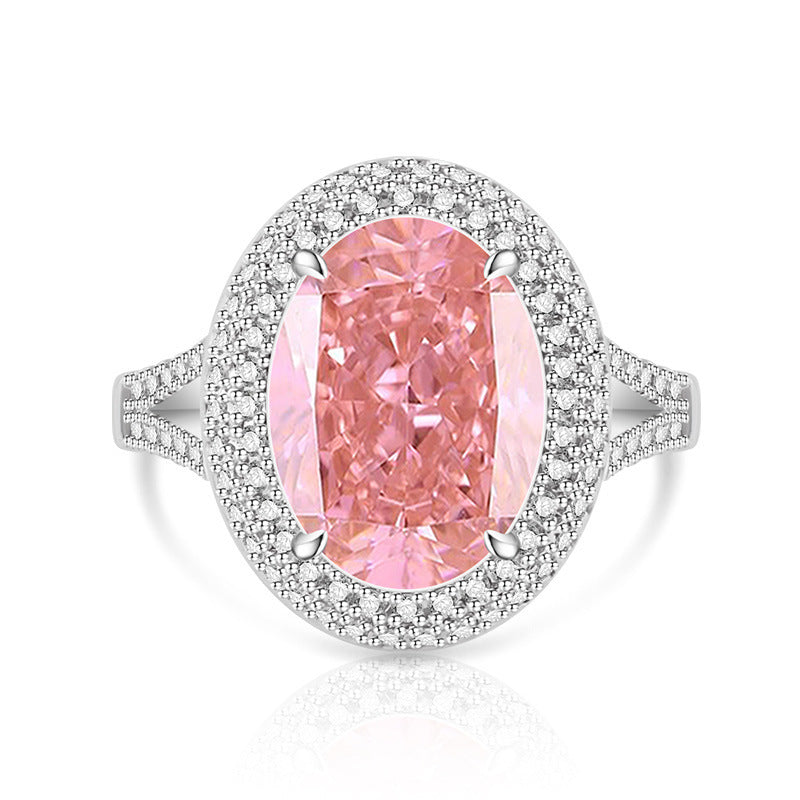 Verstellbarer Ring mit schimmerndem Zirkonia