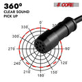 Profi-Omnidirektional-Mikrofon 3,5 mm Clip-on