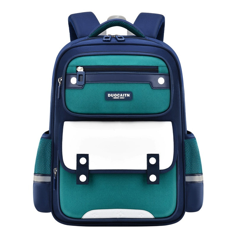 Schulrucksack Royalblau-Grün