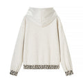 Kapuzen-Sweatshirt mit Lochmuster