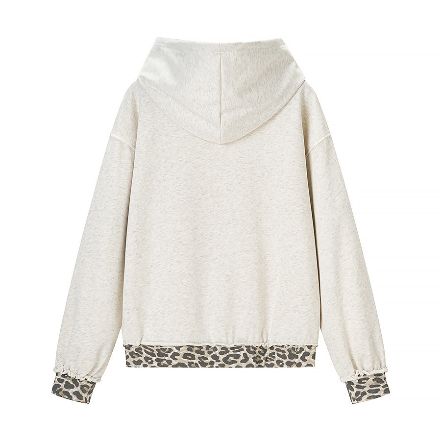 Kapuzen-Sweatshirt mit Lochmuster