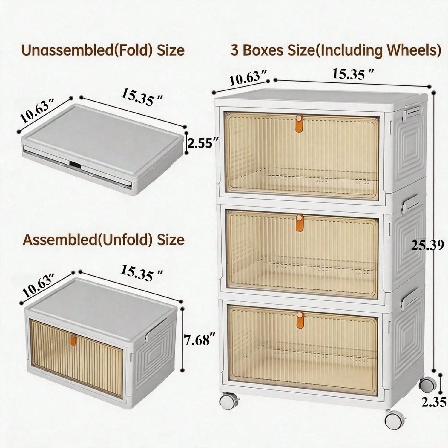 Faltbarer Haustier-Organizer mit Rollen