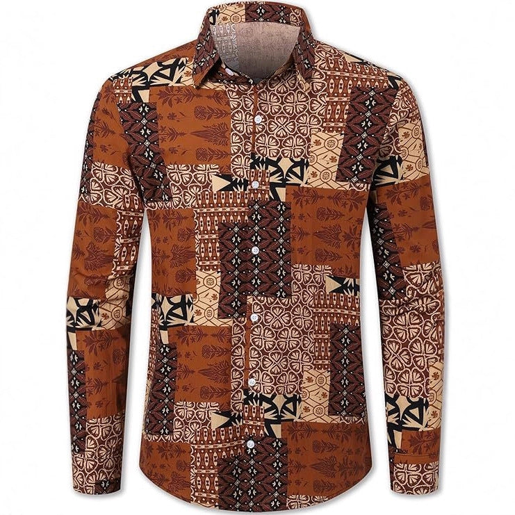 Herren Langarmhemd "Beach Floral" – Bild 12 | LuxeStyle