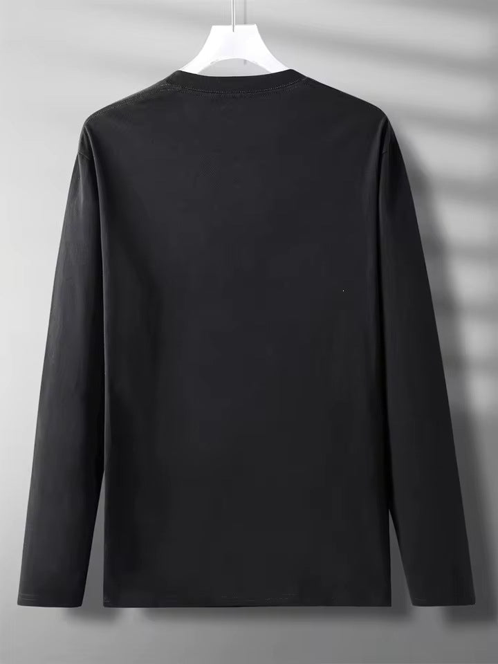 Herren-Basic Langarm T-Shirt