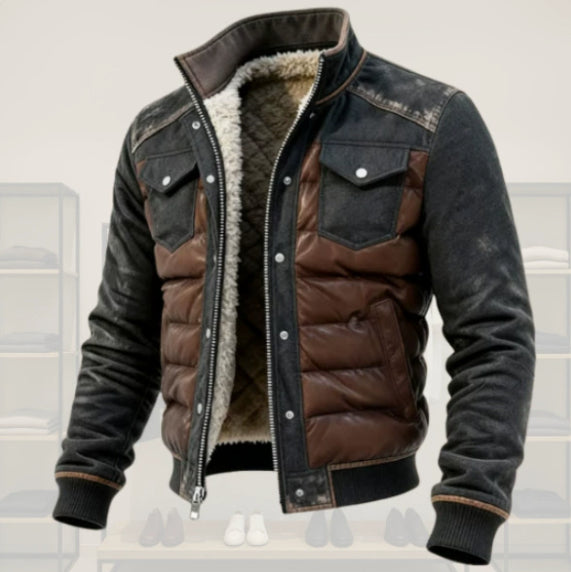 Gefütterte Kapuzenjacke für Herren | LuxeStyle