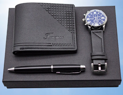 Geschenkset: Geldbörse, Stift, Uhr in Geschenkbox – Bild 7 | LuxeStyle