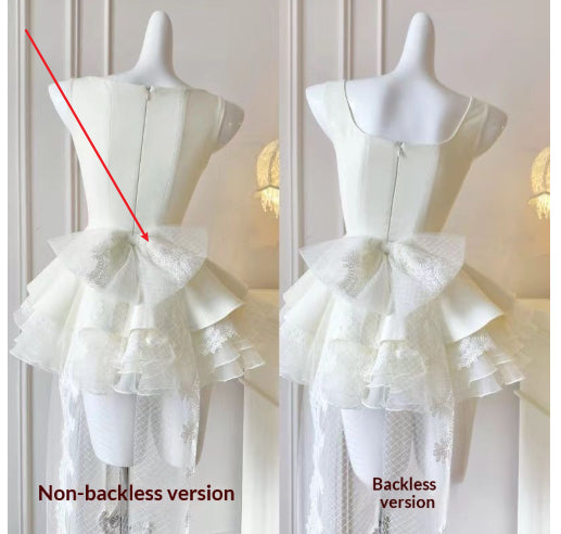 Ärmelloses Kleid mit Puffärmeln – Bild 3 | LuxeStyle