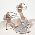High-Heel Latin Sandalen mit Glitzer – Bild 1 | LuxeStyle