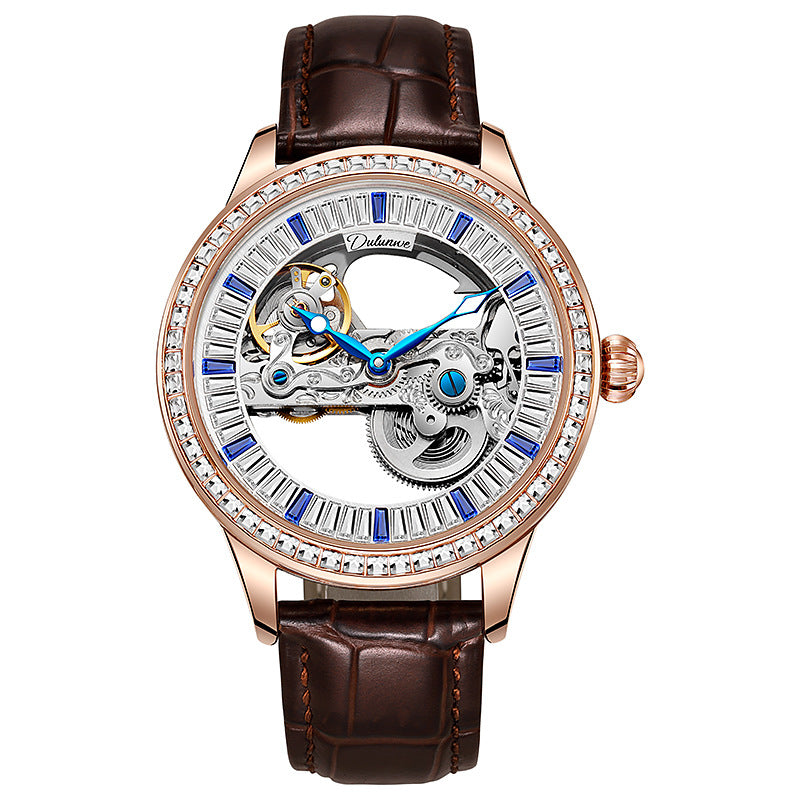 Luxus Zirkonia Mode-Uhr wasserdicht