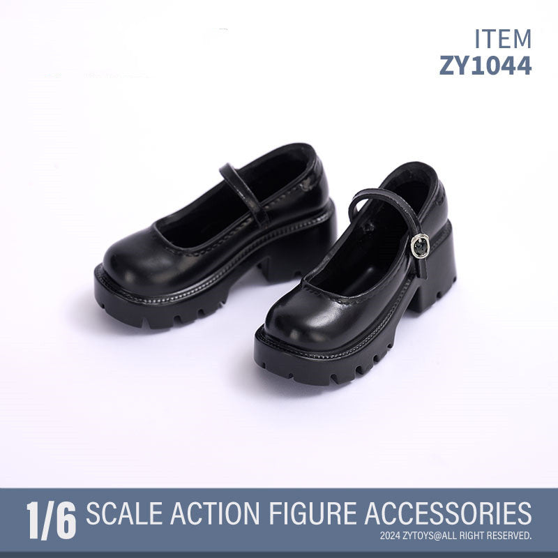 Preppy-Style Leder-Schuhe mit Riemen