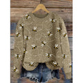 Sportlicher Damen Pullover mit Tiermuster