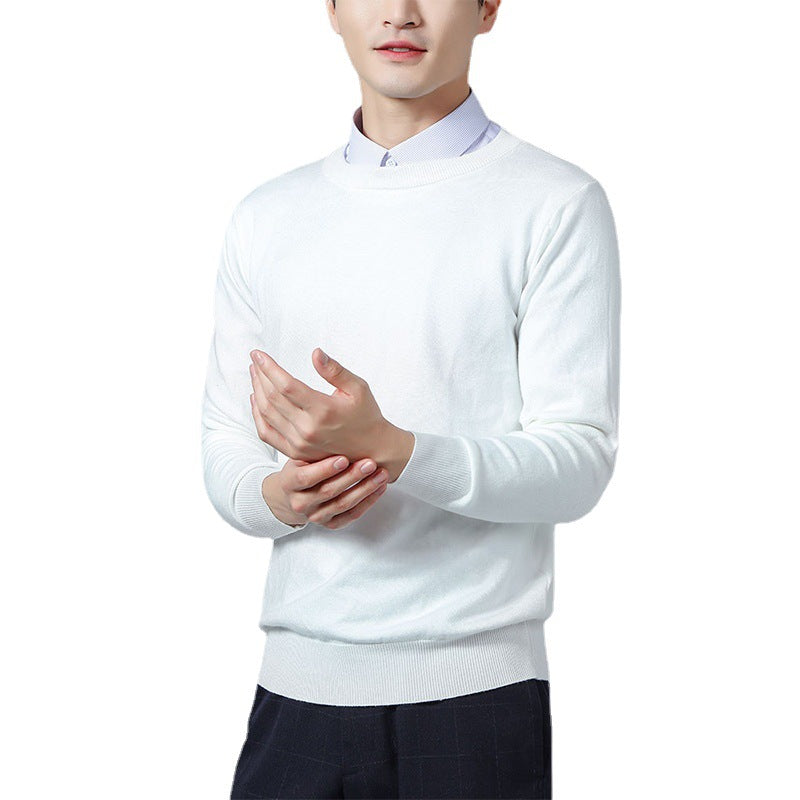 Herren-Loose-Crew-Neck-Sweater