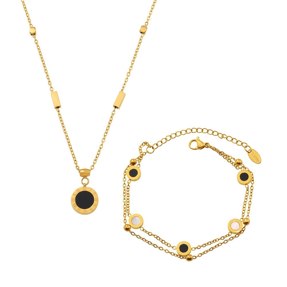 Muschel-Set: Halskette & Armband aus Edelstahl – Bild 6 | LuxeStyle