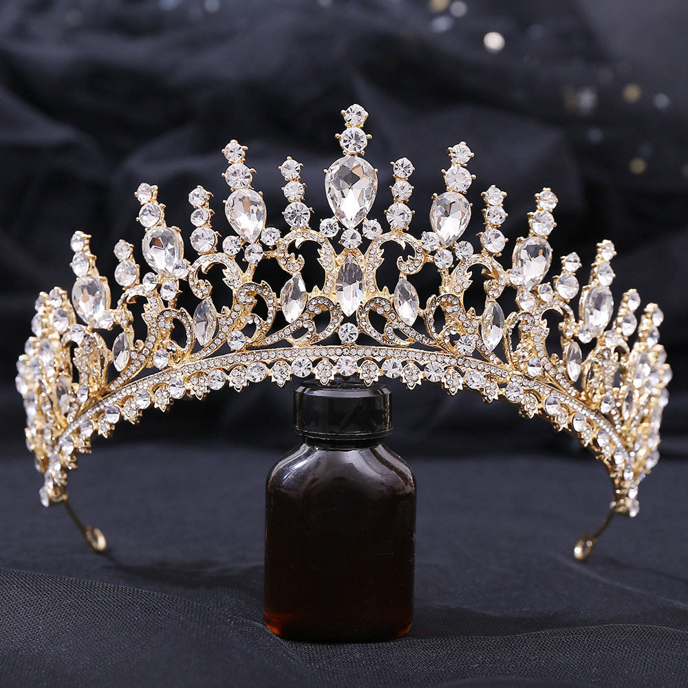 Barocke Kristall-Tiara für Hochzeiten