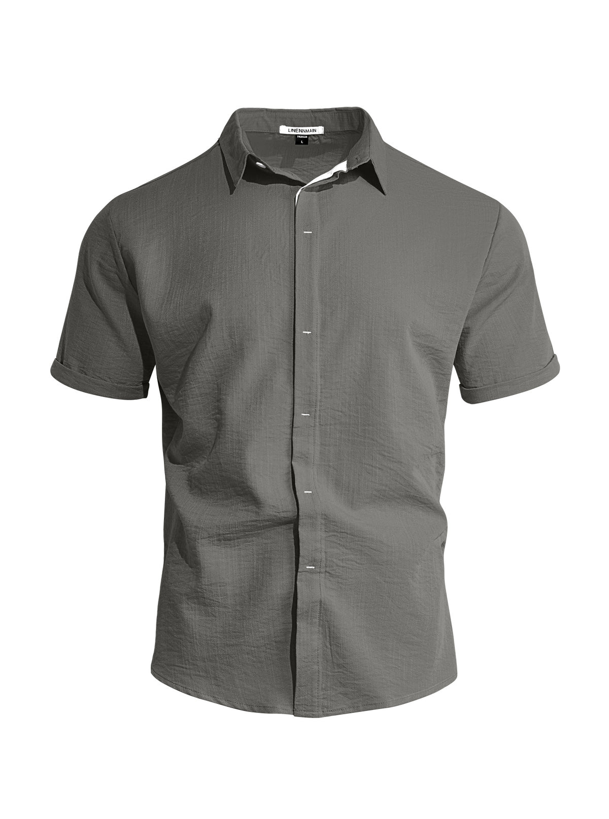 Herren Kurzarm-Hemd aus Bambus-Leinen – Bild 11 | LuxeStyle