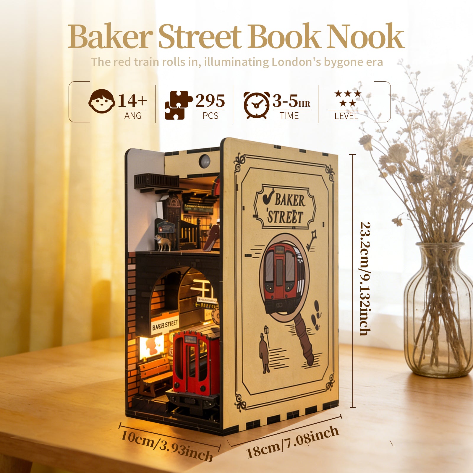3D Holzpuzzle "Baker Street" mit Beleuchtung