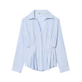 Elegante Plissee-Popeline-Bluse – Bild 1 | LuxeStyle