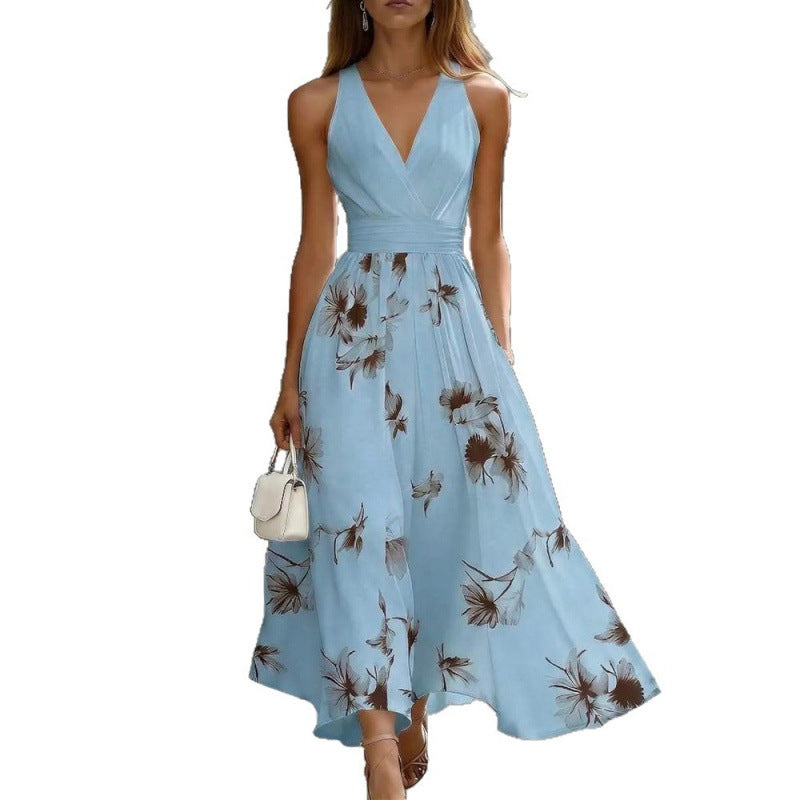 Sommerliches V-Ausschnitt Blumenkleid – Bild 8 | LuxeStyle