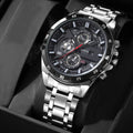 Quarz-Uhr mit Stahlarmband für Herren – Bild 2 | LuxeStyle