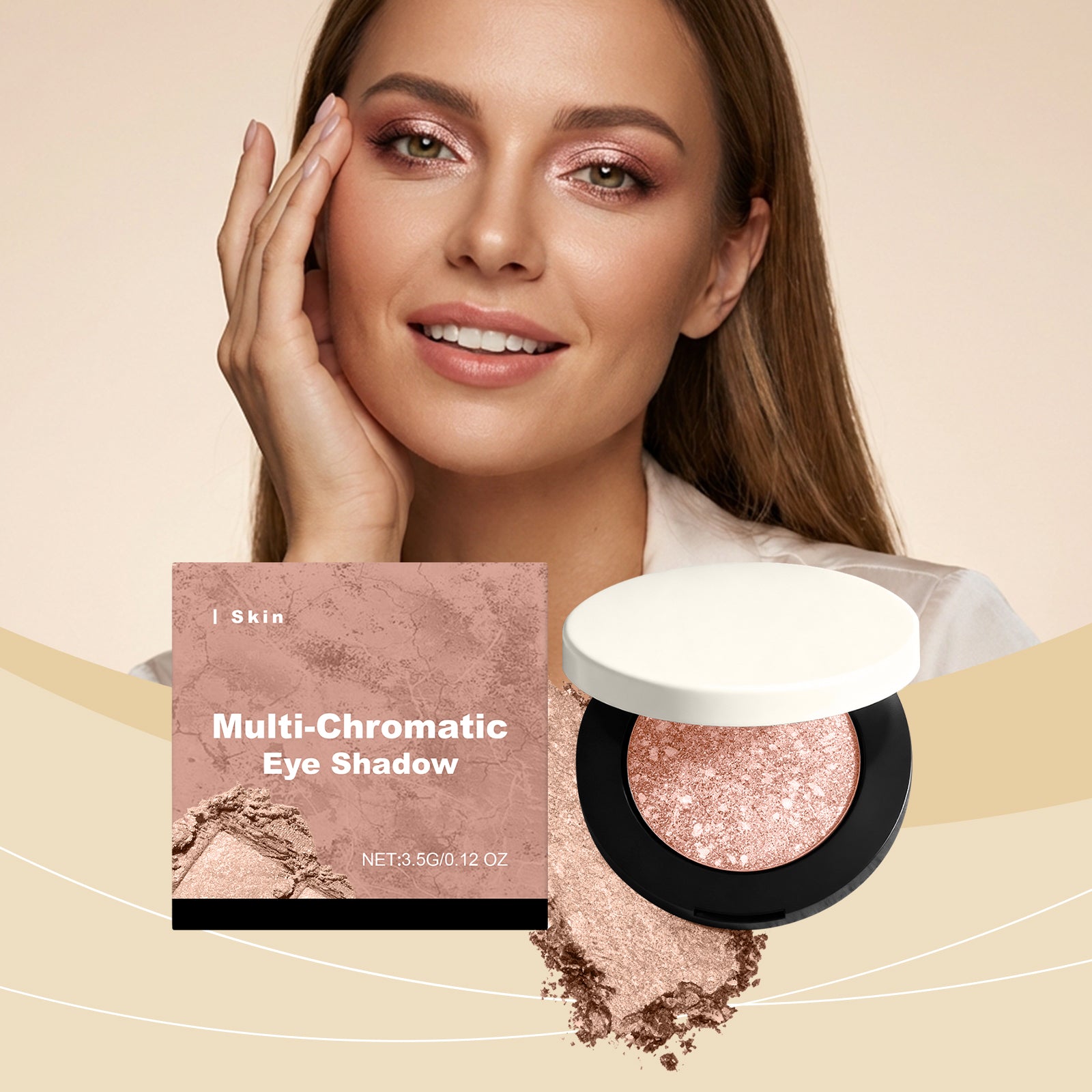 Schimmernder 3D Lidschatten Skin Tone – Ansicht 2