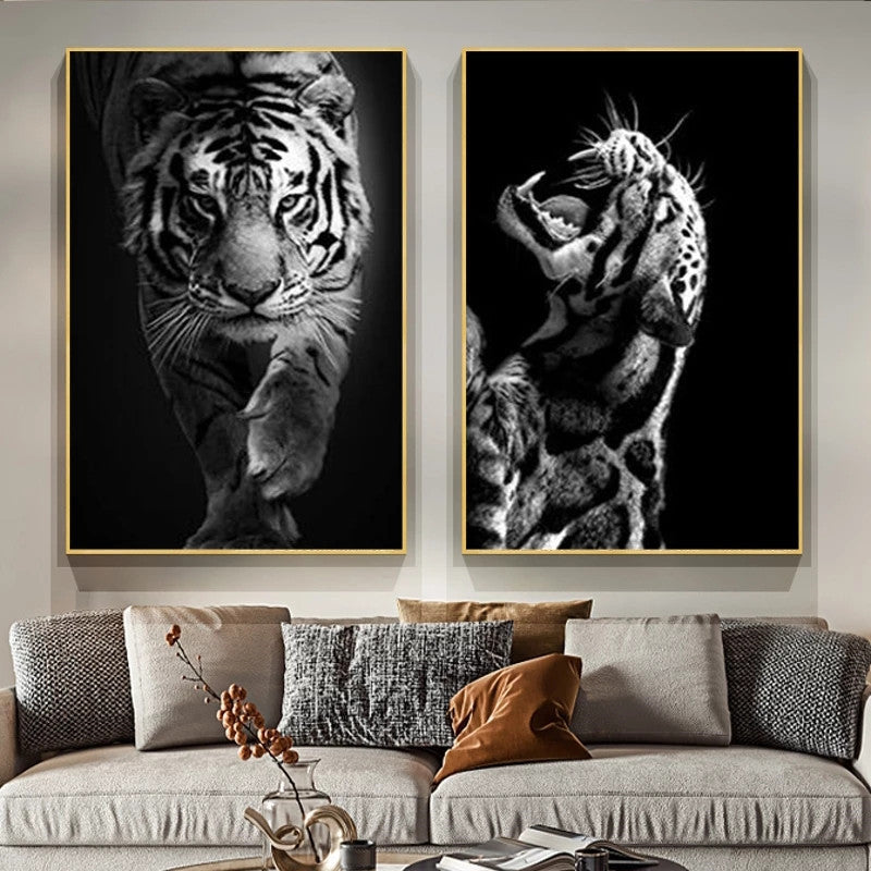 Tiger-Kunstdruck auf Leinwand | LuxeStyle