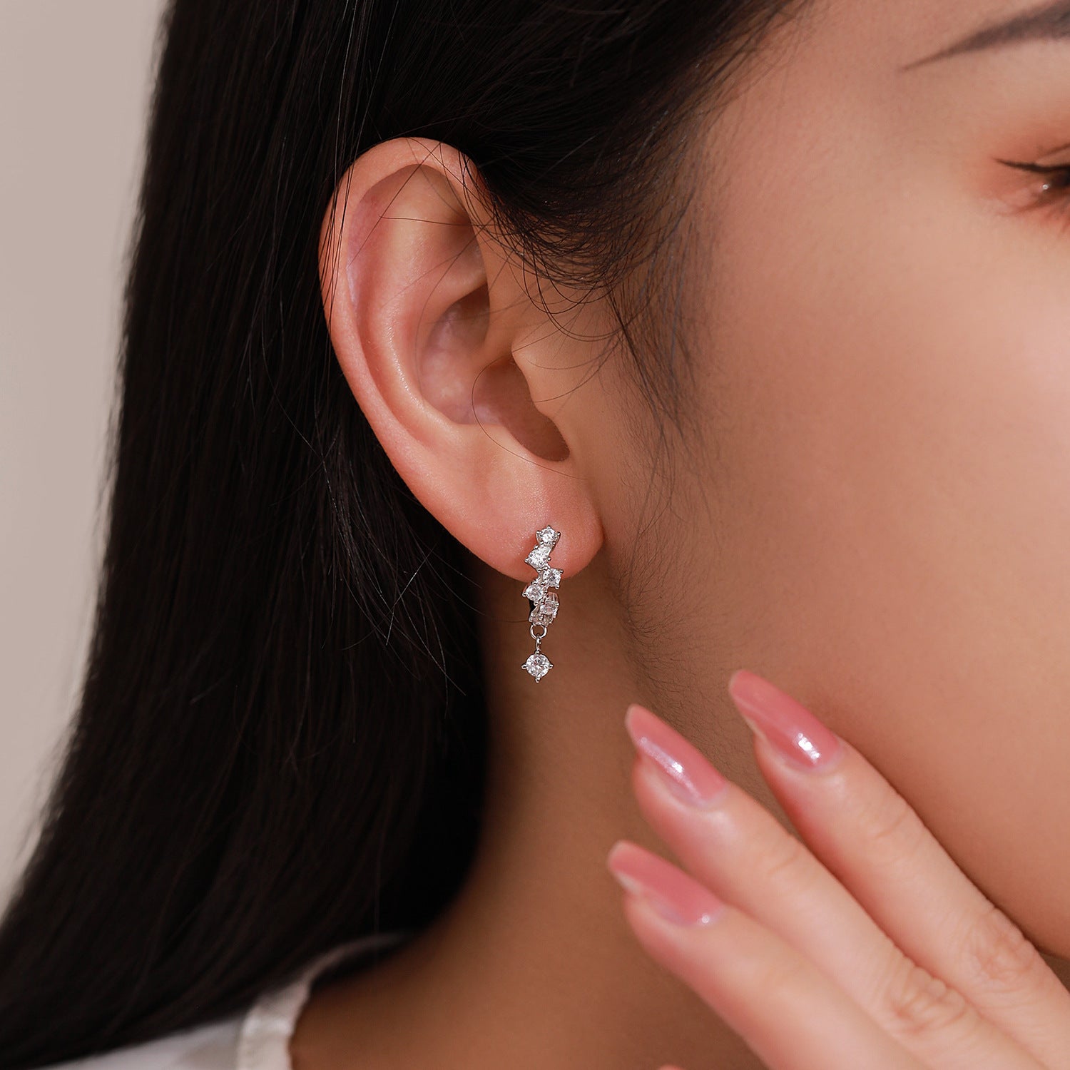 S925 Sterling Silber Ohrringe mit Zirkonia