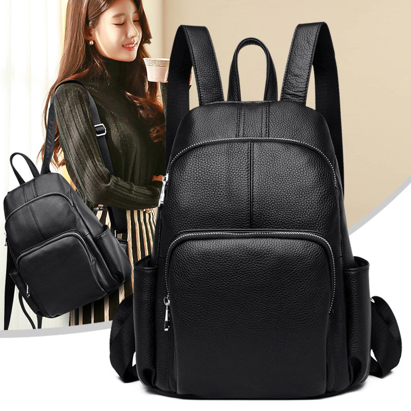 Anti-Diebstahl Rucksack aus Rindsleder – Bild 3 | LuxeStyle