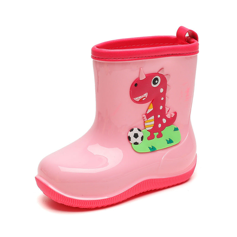 Wasserdichte Kinder-Regenstiefel mit Cartoon-Dino – Bild 7 | LuxeStyle