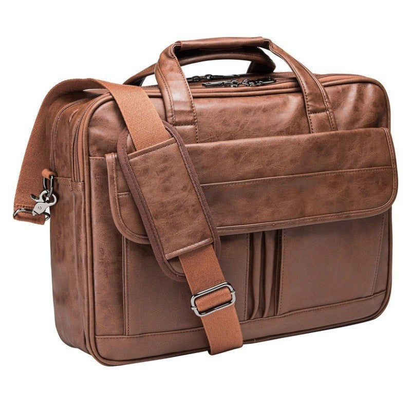 Notebook Messenger Bag aus Lederimitat