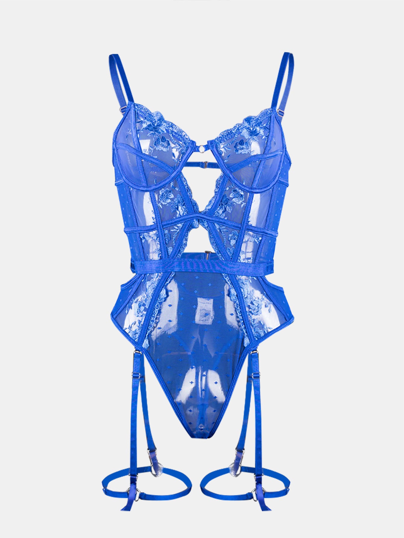 Damen Body mit Spitze und Cut-Outs