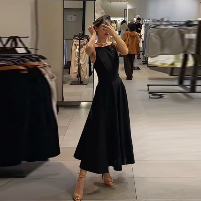 Trägerloses A-Linien Maxikleid mit Schnürung – Bild 5 | LuxeStyle