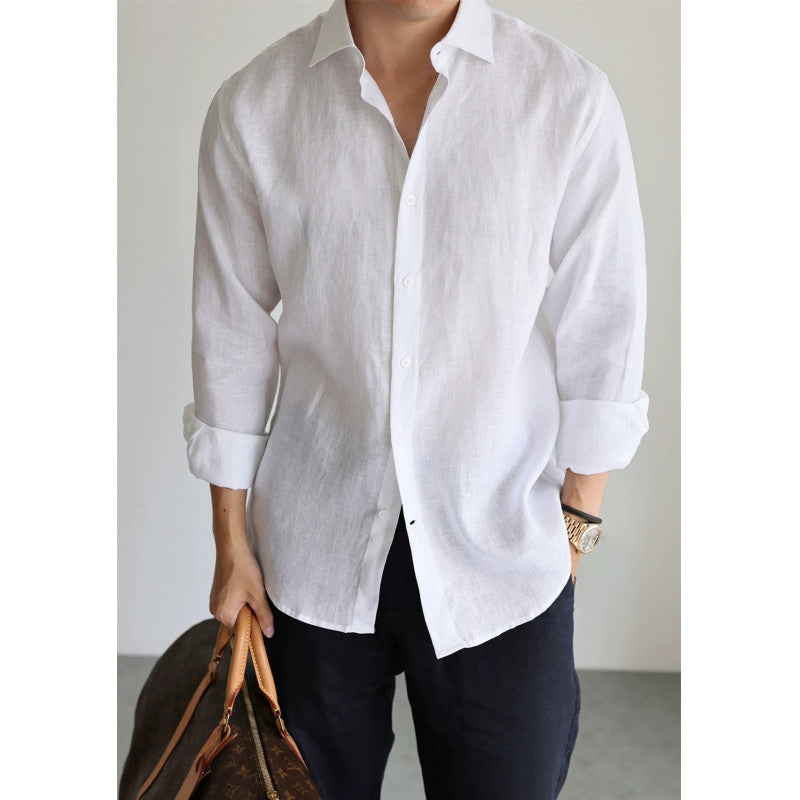 LuxeStyle Herren Leinenhemd Langarm – Bild 9 – LuxeStyle Schweiz