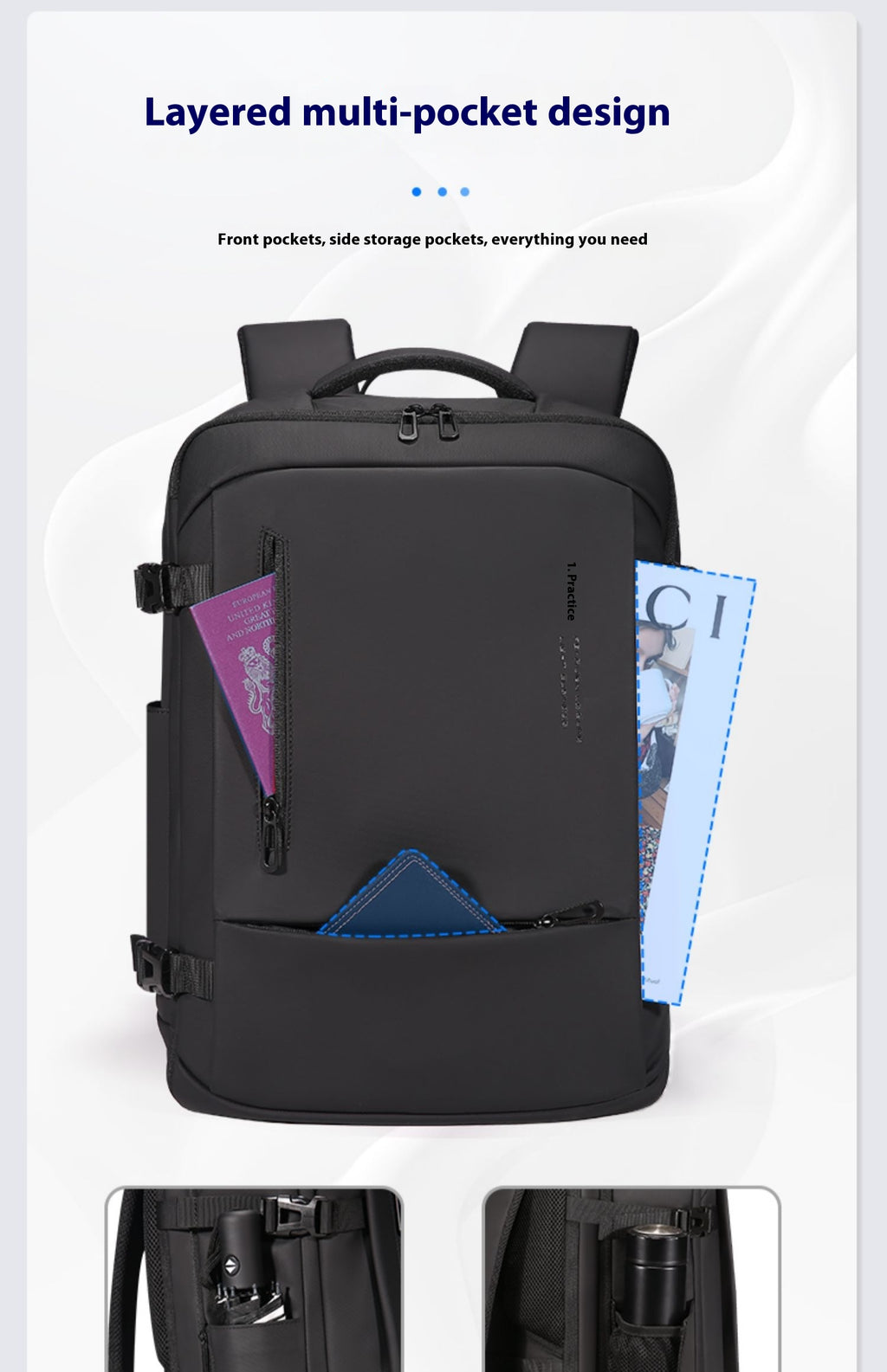 Grosser Rucksack für Pendler – Bild 3 | LuxeStyle