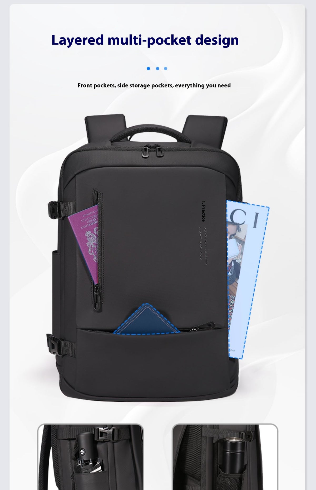 Grosser Rucksack für Pendler – Bild 3 | LuxeStyle