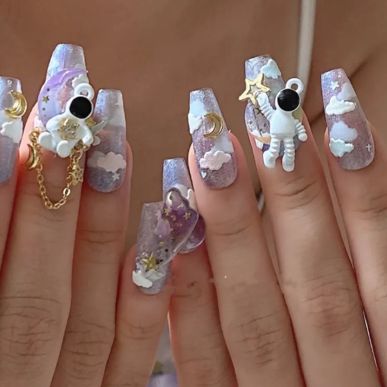 Nagelsticker «Astronaut» für die Hände | LuxeStyle