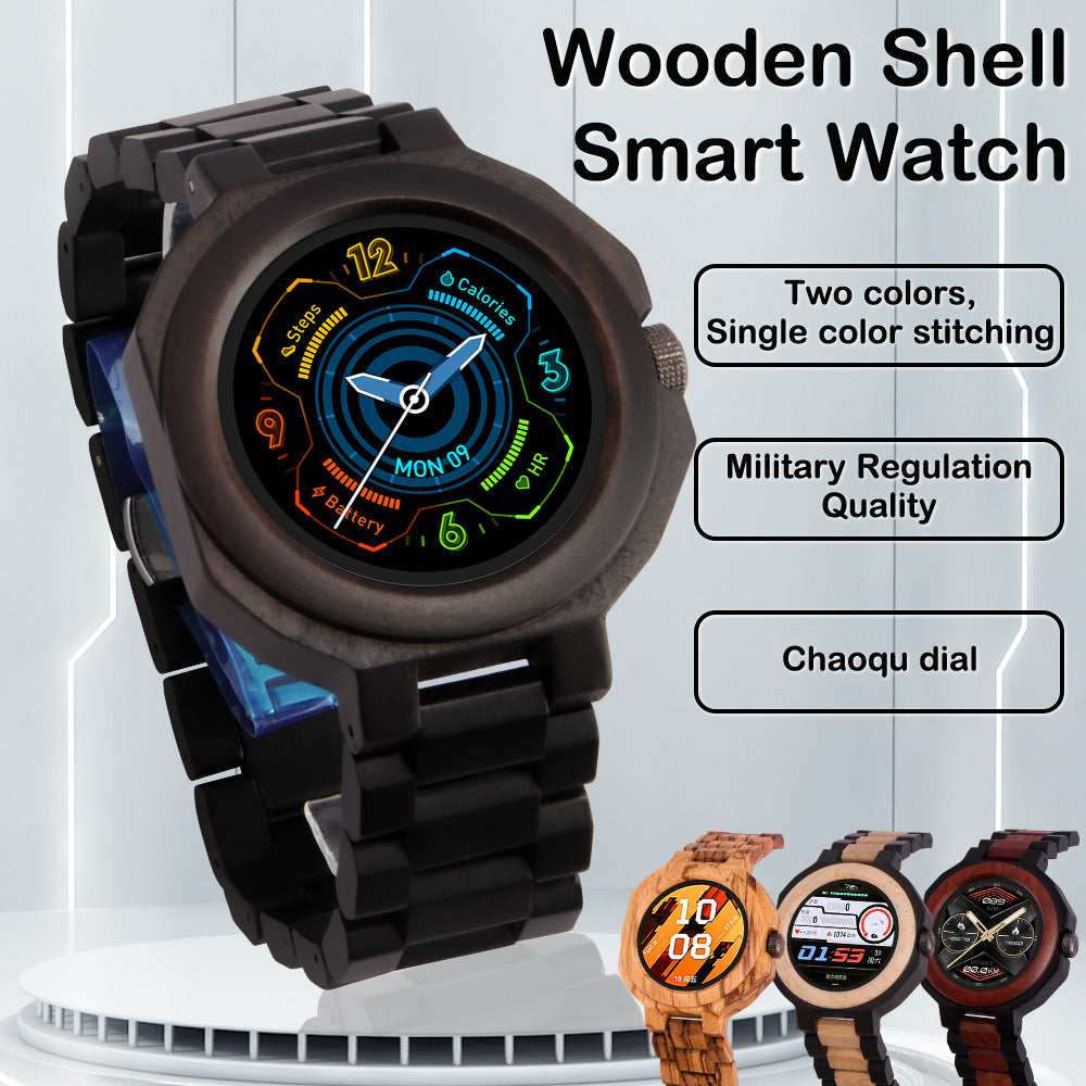 Multifunktionale Smartwatch Sandelholz – Bild 2 | LuxeStyle