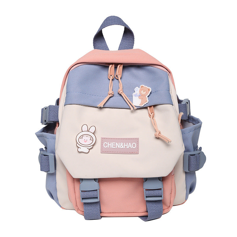Rucksack Student mit 3D-Pocket, Plaid-Linien – Bild 5 | LuxeStyle